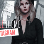 Black and Orange Instagram Style for your Second Life Pics