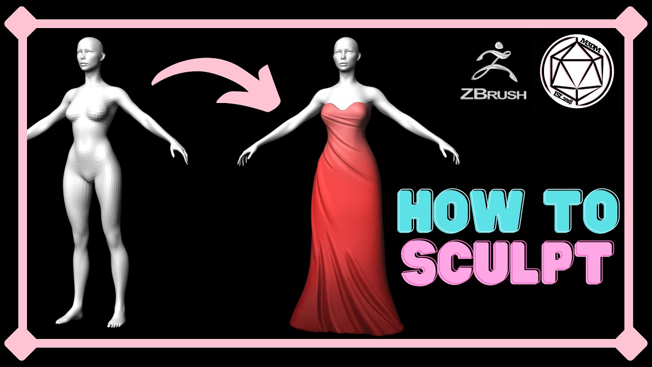 How to sculpt a dress in Zbrush